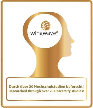 Siegel: wingwave® durch über 20 Hochschulstudien beforscht